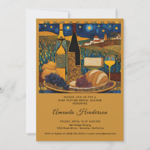 Wine Tasting Bridal Shower Invitations