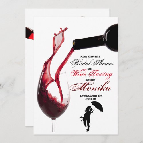 Wine Tasting Bridal Shower Invitations