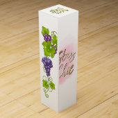 Wine Tasting Bridal Shower Wine Box (Back)