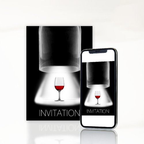 Wine Tasting Cocktail Party Vip Invitation