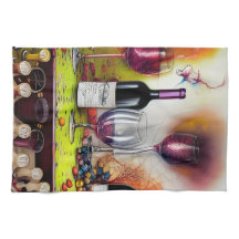 Wine Tasting Colorful Digital Art