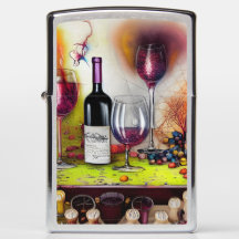 Wine Tasting Colorful Digital Art