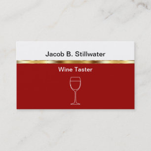 Wine Tasting Critic Business Cards