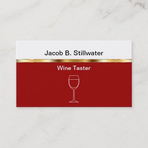 Wine Tasting Critic Business Cards