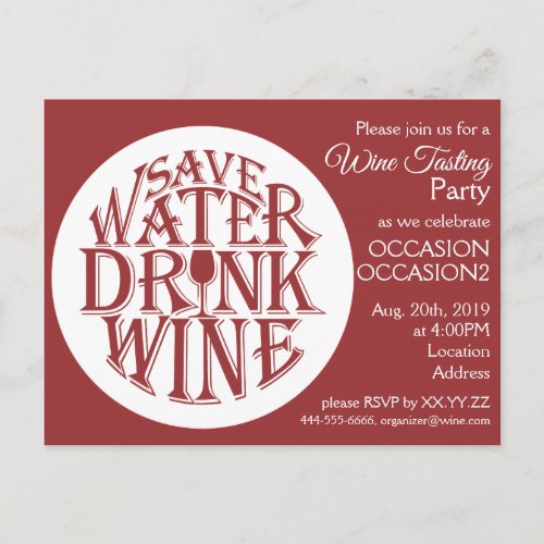 Wine Tasting design Postcard