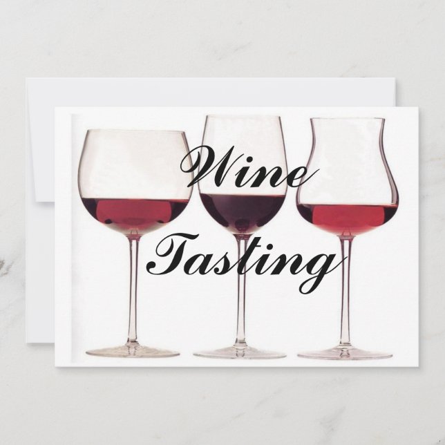 Wine Tasting Event Invitation Personalize (Front)
