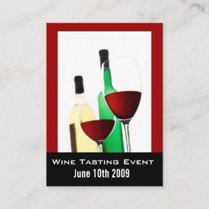 Wine Tasting Event Mini Invite Cards