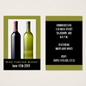 Wine Tasting Event Mini Invite Cards (Front & Back)