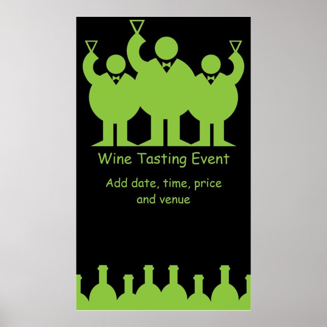 Wine Tasting Event Promotion Poster (Front)