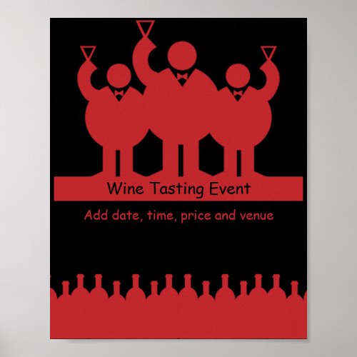 Wine Tasting Event Promotion Poster Postcard