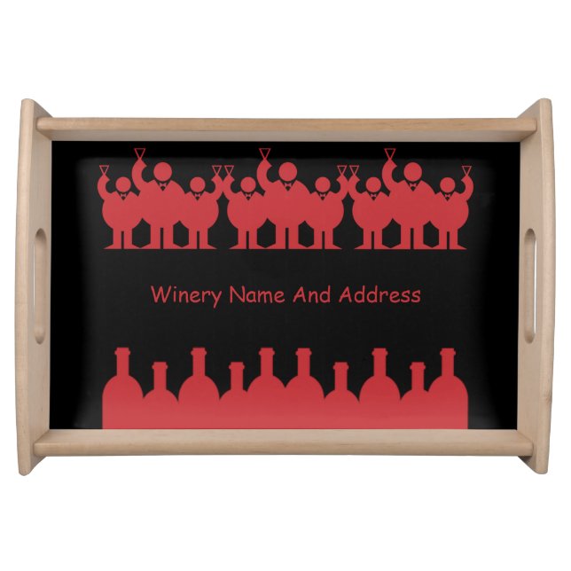 Wine Tasting Event Promotion   Serving Tray (Front)