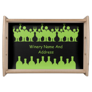 Wine Tasting Event Promotion  Serving Tray