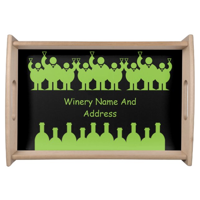 Wine Tasting Event Promotion  Serving Tray (Front)