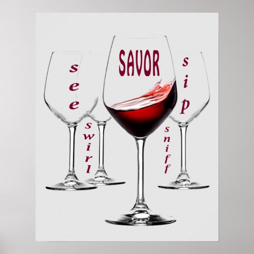 Wine Tasting Five S Poster
