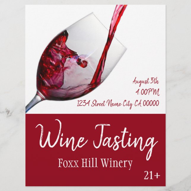 Wine Tasting Flyer (Front)