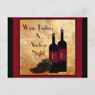Wine Tasting Fundraiser Postcard