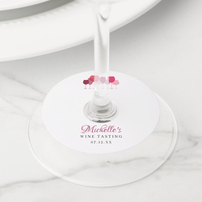 Wine Tasting Glass Tag (Close Up)