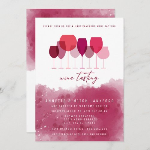 Wine Tasting Housewarming Invitation