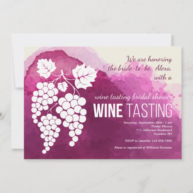 Wine Tasting Invitation (Front)