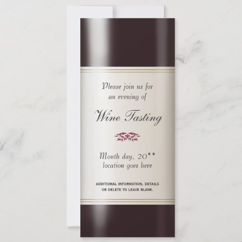 Wine Tasting  Invitation