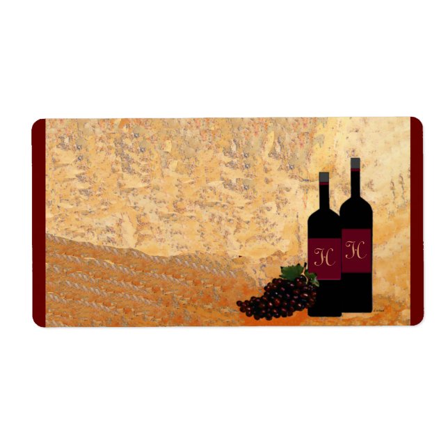 Wine Tasting Name Tag (Front)