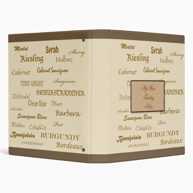 Wine Tasting Notes Binder (Background)