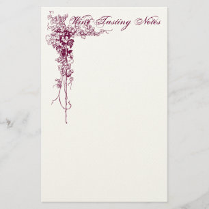 Wine Tasting Notes Stationery