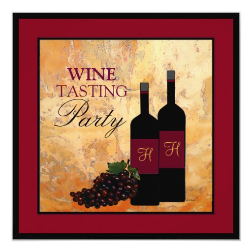 Wine Tasting Invitation Card 3