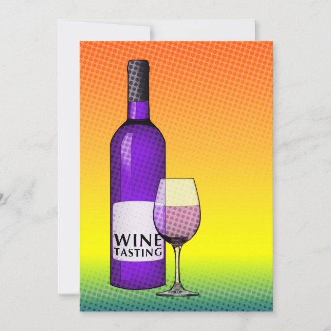 wine tasting party invitation (Front)