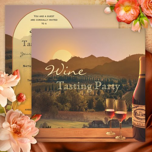 Wine Tasting Party Invitation