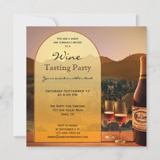 Wine Tasting Party Invitation | Zazzle