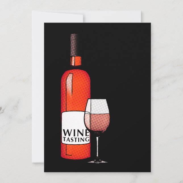 wine tasting party invitation (Front)