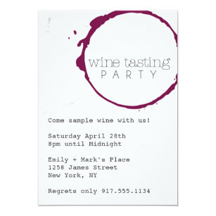 wine tasting party invitations zazzle