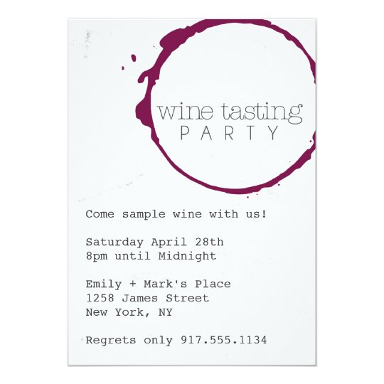Wine Tasting Party Invite Zazzle Com
