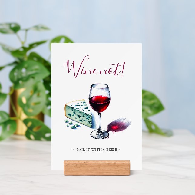 Wine Tasting Party Pairing Menu Holder (Insitu 3)