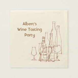 Wine Tasting Party Paper Napkins