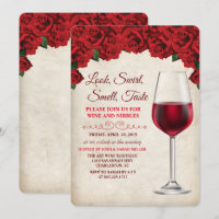 Wine Tasting Party Vintage Invitation