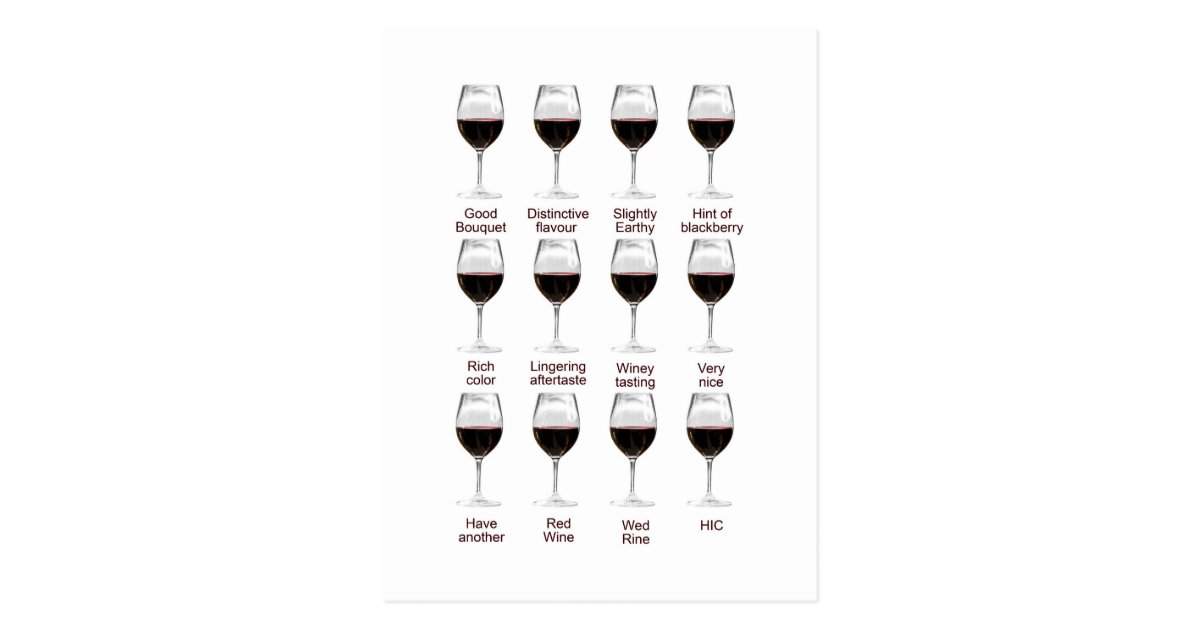 Wine tasting postcard | Zazzle.com