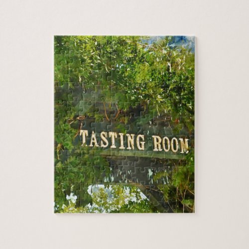 Wine Tasting Room Sign Jigsaw Puzzle
