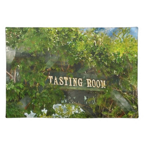 Wine Tasting Room Sign Placemat