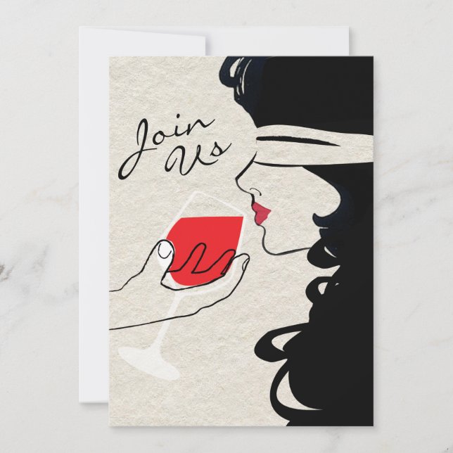 Wine Tasting Sexy Invitation (Front)