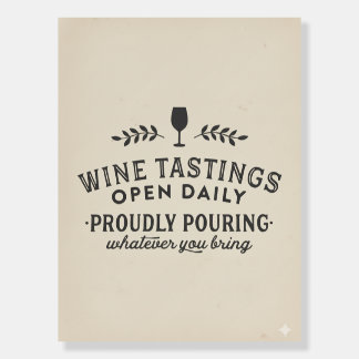 Wine Tasting Sign