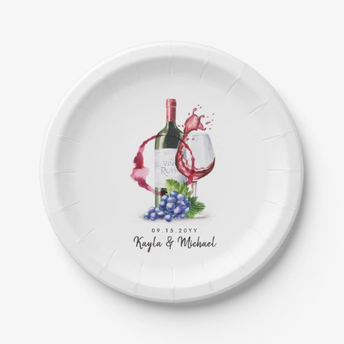 Wine Tasting  Special Occassion Celebration Paper Plates