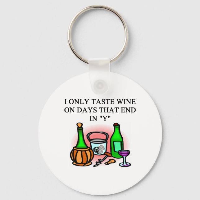 WINE tasting taster design Keychain (Front)