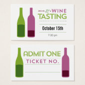 Wine Tasting Ticket (Front & Back)