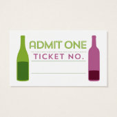 Wine Tasting Ticket (Back)