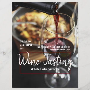 Wine Tasting Winery Flyer Poster