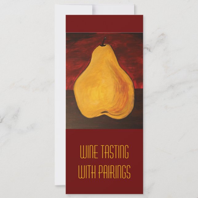 Wine tasting with pairings invitation (Front)