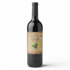 Wine Template Elegant Vintage Purple Grapes Custom