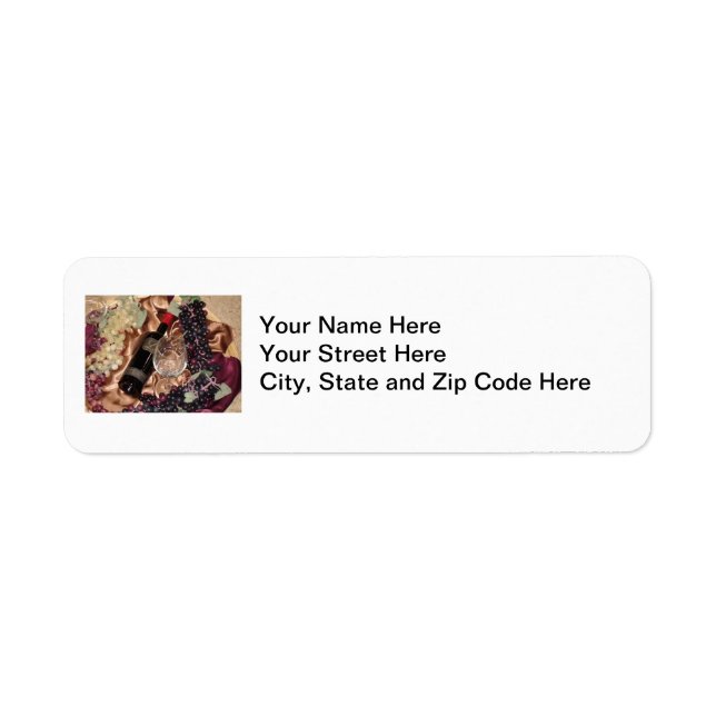 Wine Theme Address Labels (Front)